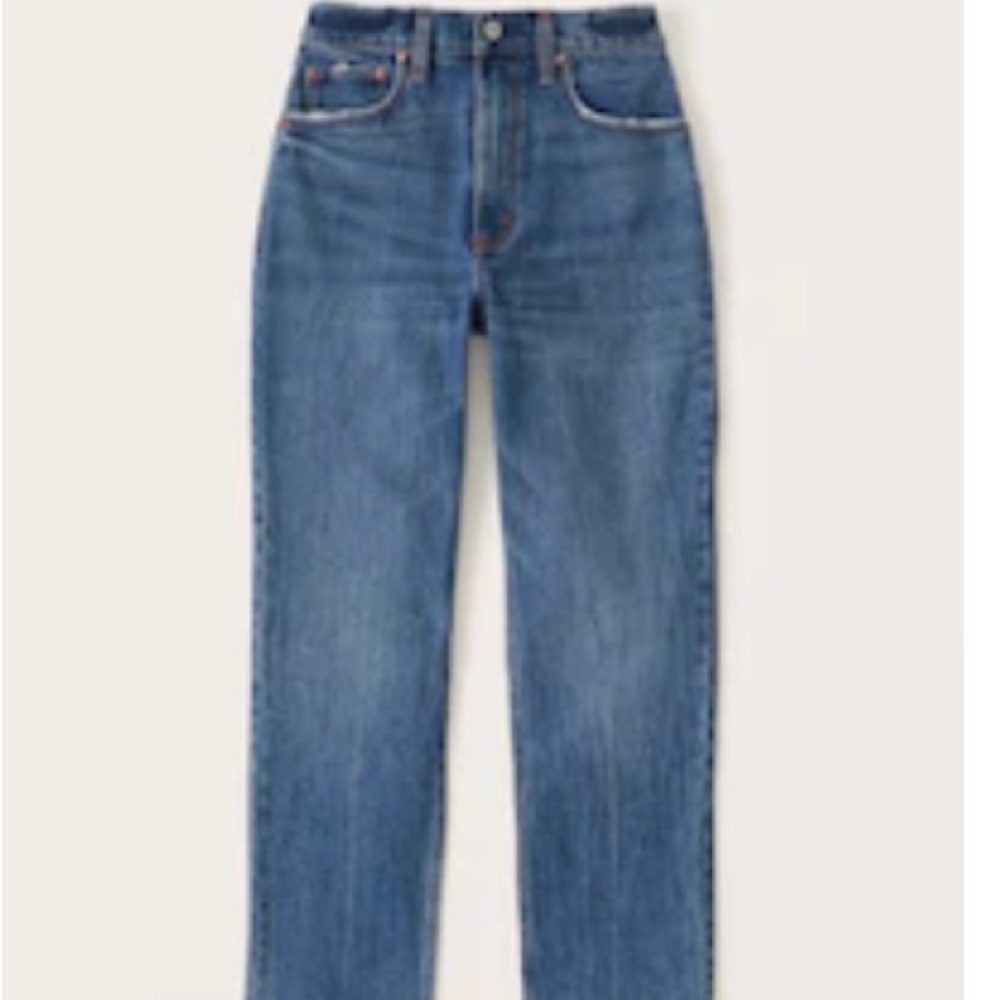 Abercrombie Curve Love 90s Ultra High Straight Jeans